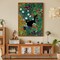 Adult Diamond Art Painting Kits-Black Cats and Flower Diamond Art Kits for Adults,5D Diamond Painting Kits,Full Round Diamond Arts Diamond Art Kits,Craft Home Wall Art Deco-12x16inches